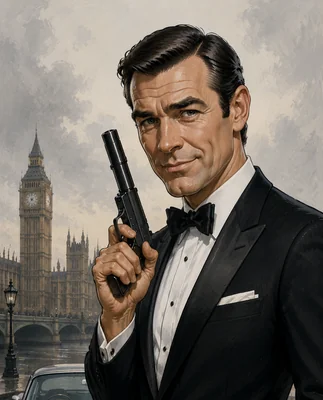 Caricature of the Suave British Agent